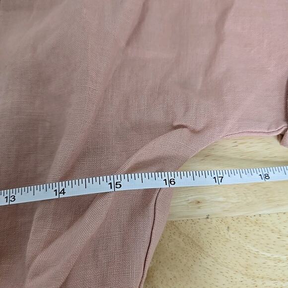 NWT Revolve Rumer Lou Lou Jumpsuit Prima Pink Linen Short Sleeve Tie Waist Sz XS - Picture 6 of 13